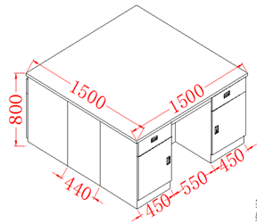 Établi tout en acier YR06014-10