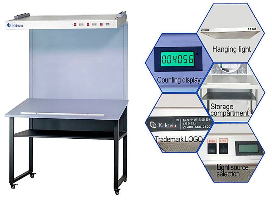 Analyser la couleur des tissus dans les laboratoires médicaux avec la boîte d'évaluation des couleurs