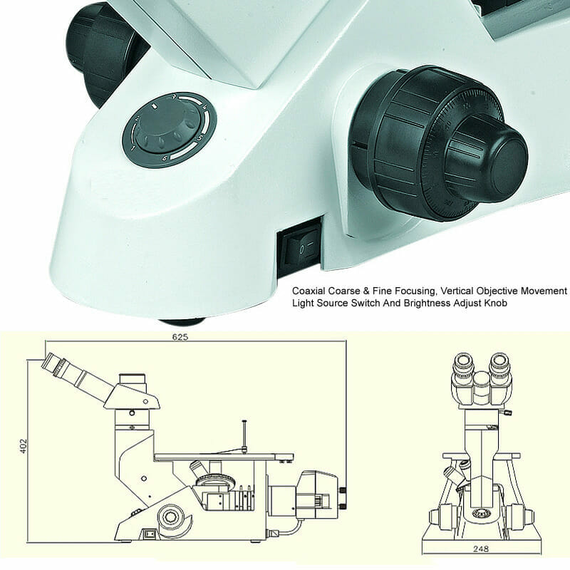 Microscope Métallurgique Inversé YR0258 – 3