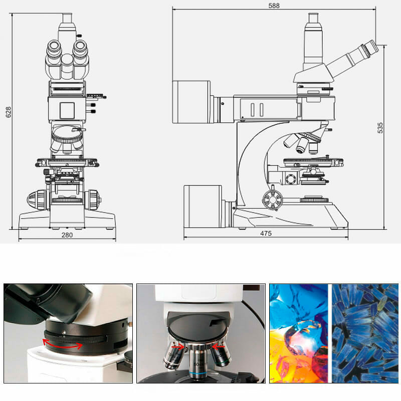 Microscope polarisant YR0262 – YR0263 – 4