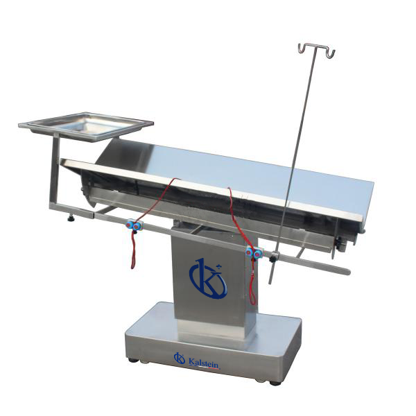 Table d'Opération Vétérinaire Électrique V-Top en Acier Inoxydable YR06113